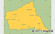 Savanna Style Simple Map of Rio Segundo, cropped outside