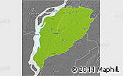 Physical 3D Map of Goya, desaturated