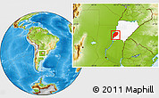 Physical Location Map of Goya, highlighted parent region