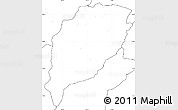 Blank Simple Map of Goya, no labels