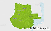Physical 3D Map of Gualeguaychu, single color outside