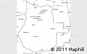 Blank Simple Map of Gualeguaychu