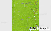 Physical Map of Uruguay