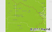 Physical 3D Map of Pilcomayo