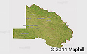 Satellite 3D Map of Pilcomayo, cropped outside