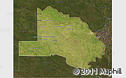 Satellite 3D Map of Pilcomayo, darken