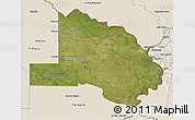 Satellite 3D Map of Pilcomayo, shaded relief outside