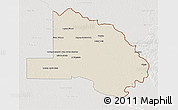 Shaded Relief 3D Map of Pilcomayo, lighten, semi-desaturated