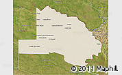 Shaded Relief 3D Map of Pilcomayo, satellite outside