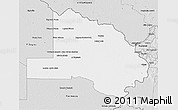 Silver Style 3D Map of Pilcomayo