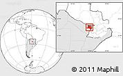 Blank Location Map of Pilcomayo, highlighted country
