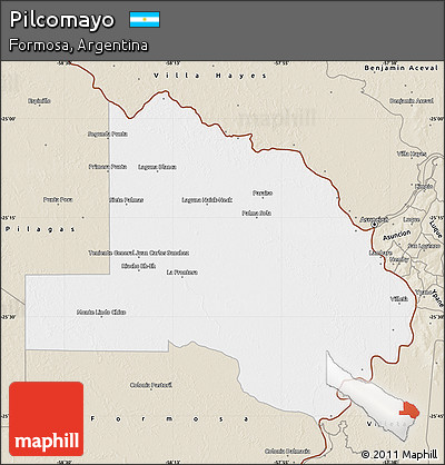 Classic Style Map of Pilcomayo