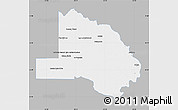 Gray Map of Pilcomayo, single color outside
