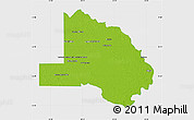Physical Map of Pilcomayo, single color outside