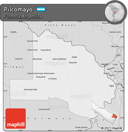 Silver Style Map of Pilcomayo