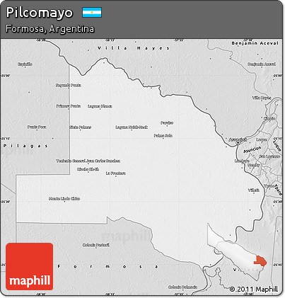 Silver Style Map of Pilcomayo