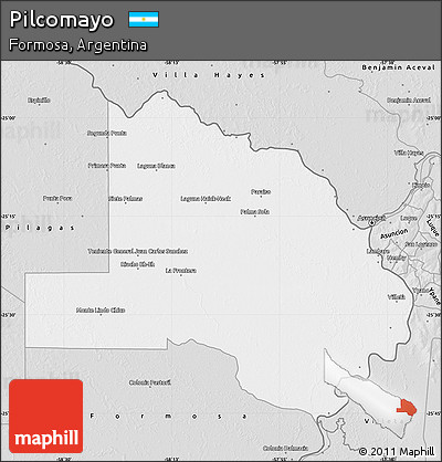 Silver Style Map of Pilcomayo