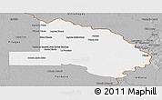 Gray Panoramic Map of Pilcomayo