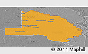 Political Panoramic Map of Pilcomayo, desaturated