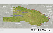 Satellite Panoramic Map of Pilcomayo, lighten, semi-desaturated