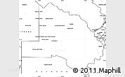 Blank Simple Map of Pilcomayo