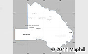 Gray Simple Map of Pilcomayo, single color outside