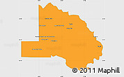 Political Simple Map of Pilcomayo, single color outside