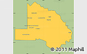 Savanna Style Simple Map of Pilcomayo, cropped outside