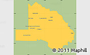 Savanna Style Simple Map of Pilcomayo, single color outside