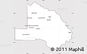 Silver Style Simple Map of Pilcomayo, cropped outside