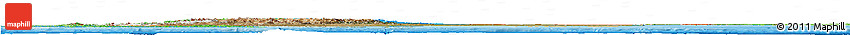 Satellite Horizon Map of Argentina, political shades outside