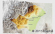 Physical 3D Map of Ledesma, lighten, semi-desaturated