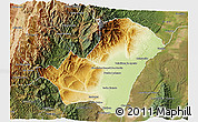 Physical 3D Map of Ledesma, satellite outside