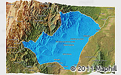 Political 3D Map of Ledesma, satellite outside