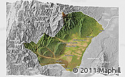 Satellite 3D Map of Ledesma, lighten, desaturated