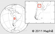 Blank Location Map of Ledesma, within the entire country