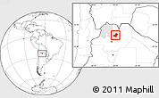 Blank Location Map of Ledesma, highlighted parent region