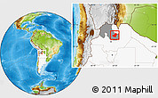 Physical Location Map of Ledesma, highlighted country, highlighted parent region