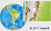 Physical Location Map of Ledesma, highlighted parent region