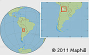 Savanna Style Location Map of Ledesma, highlighted parent region, within the entire country
