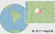 Savanna Style Location Map of Ledesma, highlighted parent region
