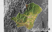 Satellite Map of Ledesma, desaturated