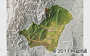 Satellite Map of Ledesma, lighten, semi-desaturated