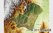 Satellite Map of Ledesma, physical outside