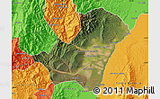 Satellite Map of Ledesma, political outside