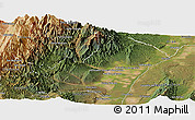 Satellite Panoramic Map of Ledesma