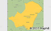 Savanna Style Simple Map of Ledesma