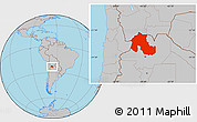 Gray Location Map of Jujuy