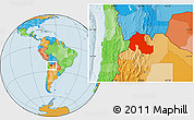 Political Location Map of Jujuy