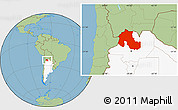 Savanna Style Location Map of Jujuy, highlighted country